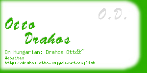 otto drahos business card